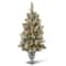 4ft. Pre-Lit Feel Real® Snowy Bristle Berry Artificial Christmas Entrance Tree, Clear Lights